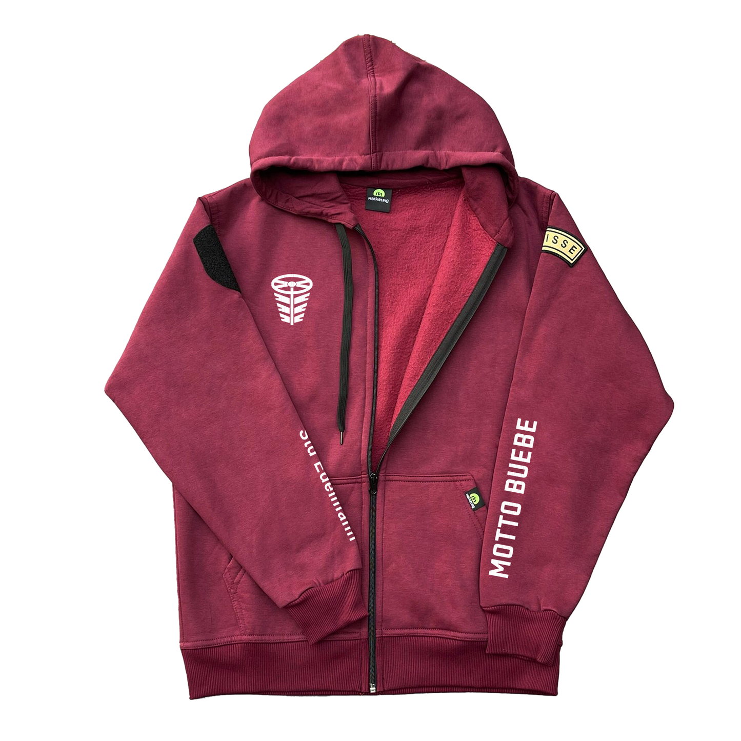 Zugpullover Zip-Hoodie
